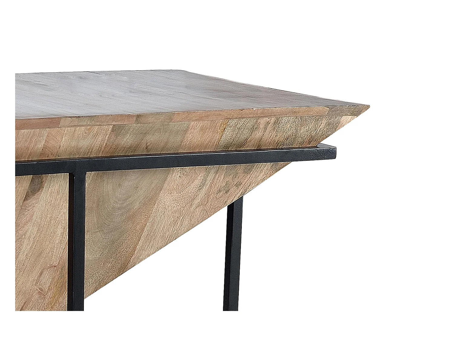 Couchtisch aus Mangoholz und Metall