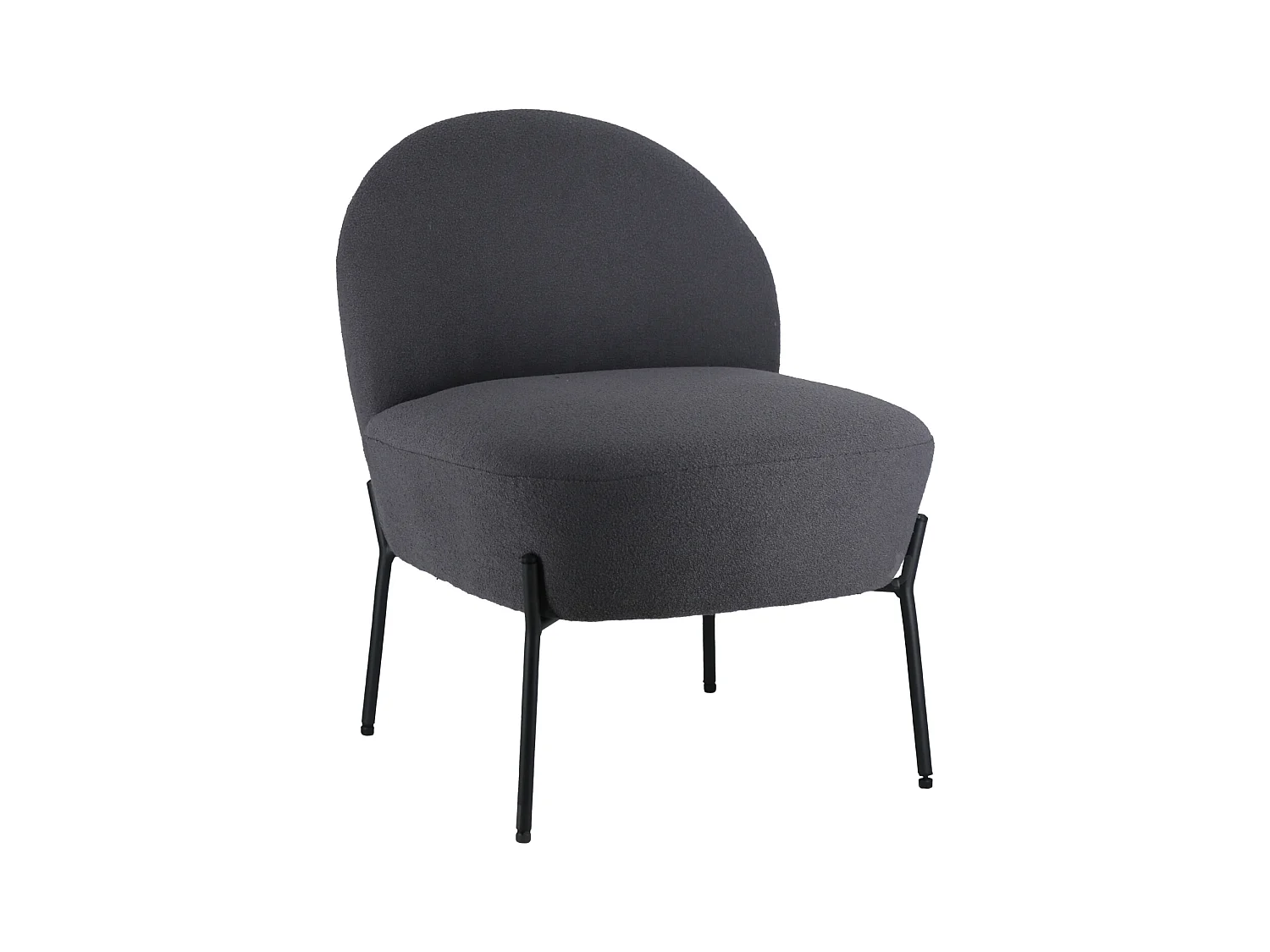 Sessel mit grauem Schlaufenstoff HELMI