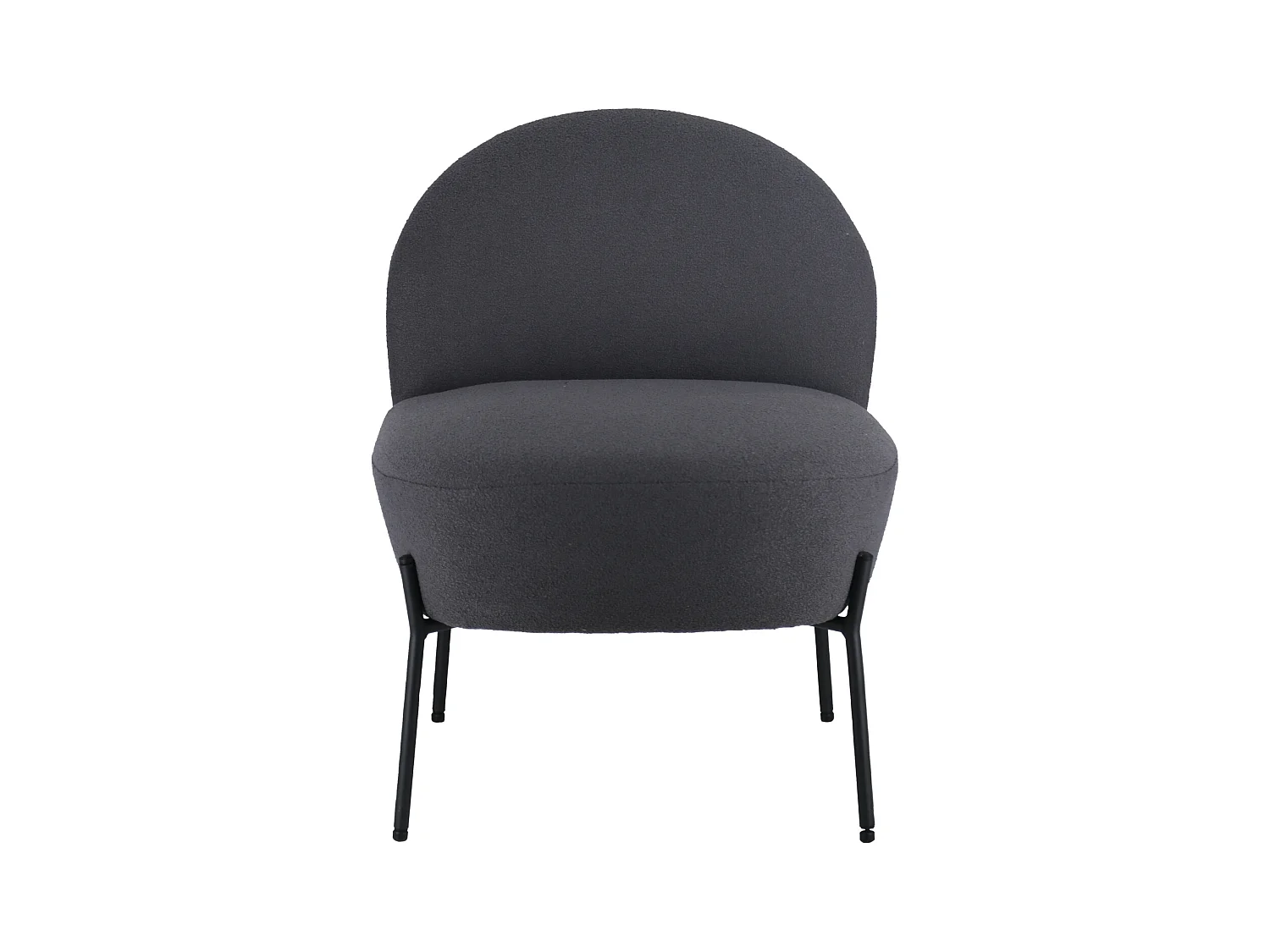 Sessel mit grauem Schlaufenstoff HELMI