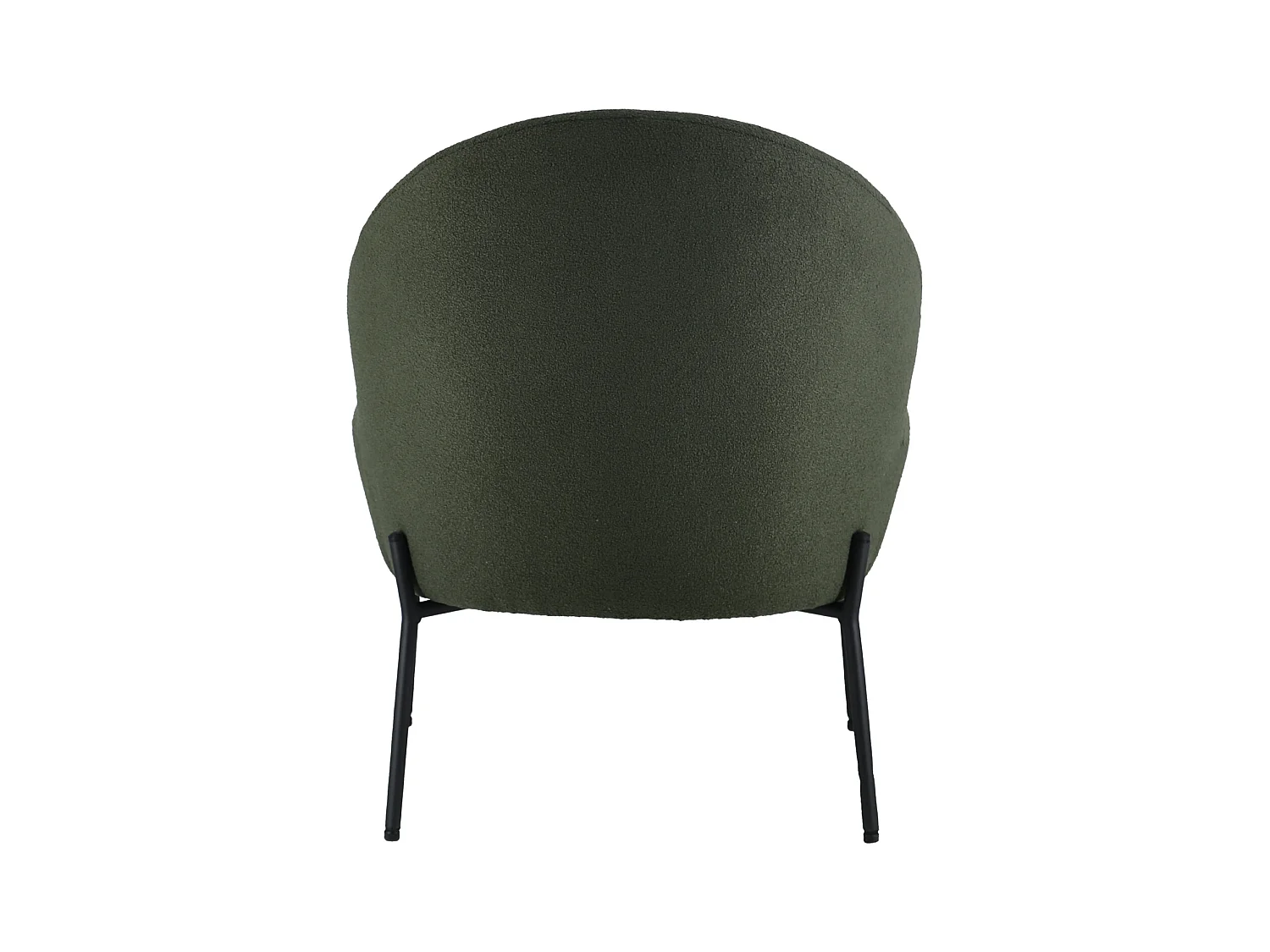 Fauteuil in kaki groene lusstof HELMI