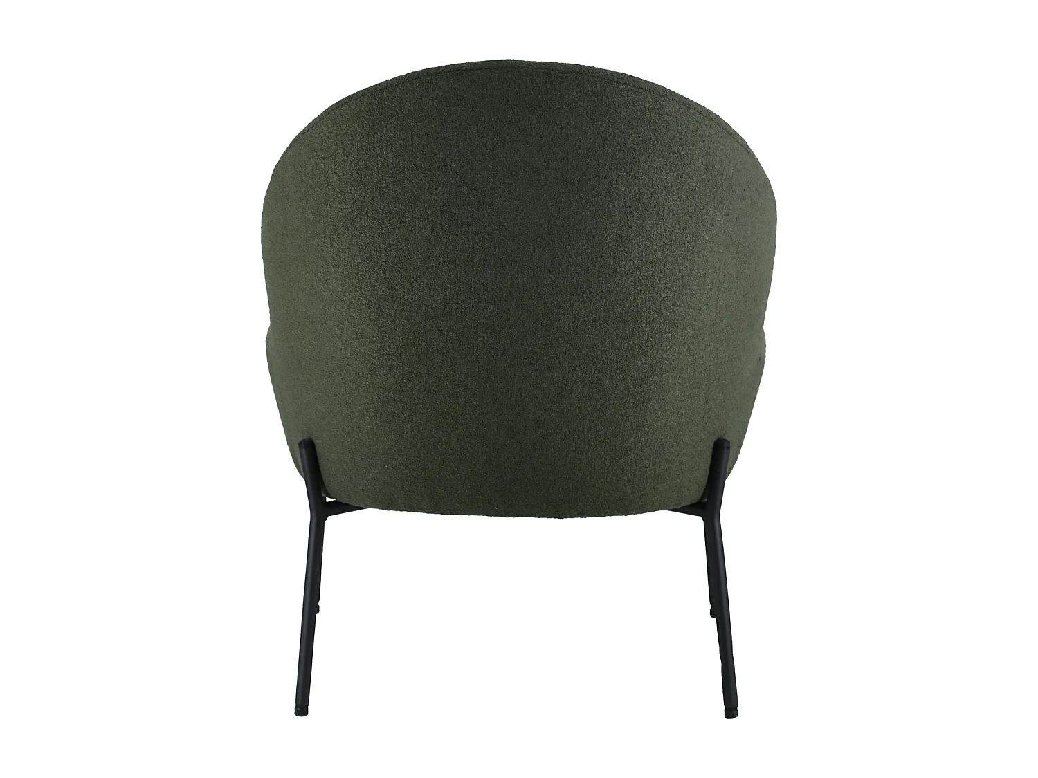 Fauteuil en tissu boucle vert kaki HELMI - HAPPY GARDEN
