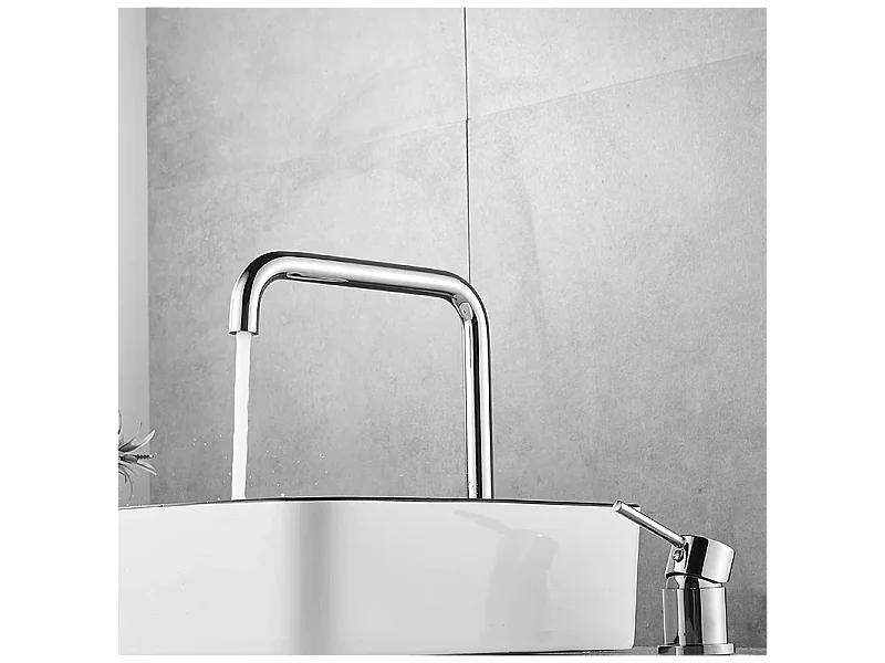 Robinet mitigeur lavabo haut ORUNE 2 trous chromé