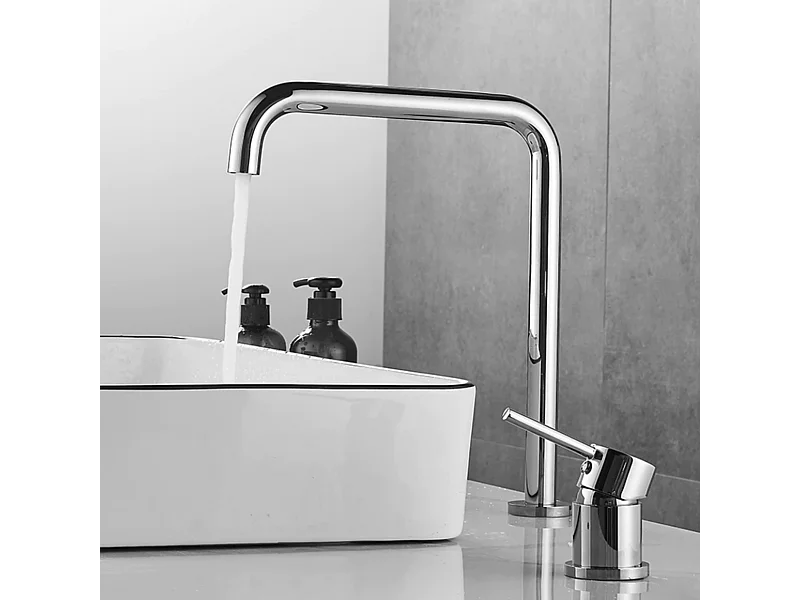 Robinet mitigeur lavabo haut ORUNE 2 trous chromé