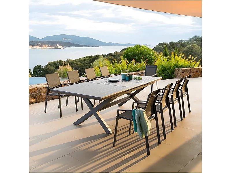 Table Axiome extensible 10 personnes Hespéride