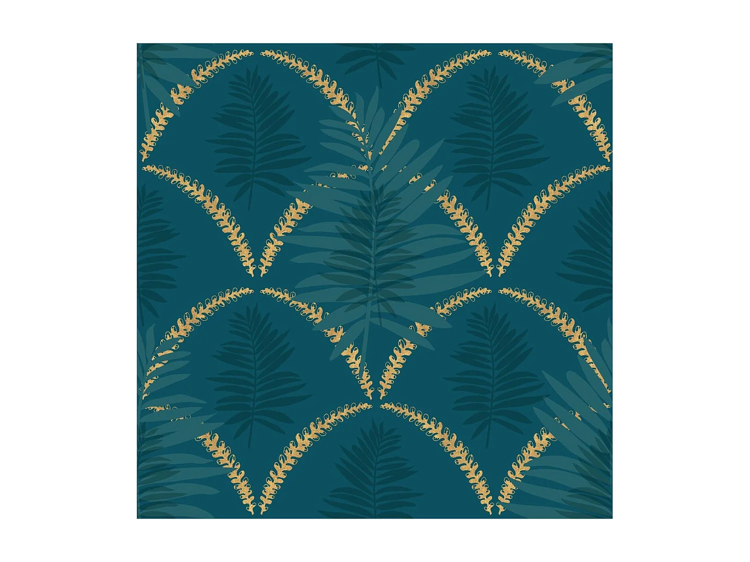 Parure de lit 2 Personnes 240 x 220 cm Housse de couette et 2 taies Imprimé Art déco