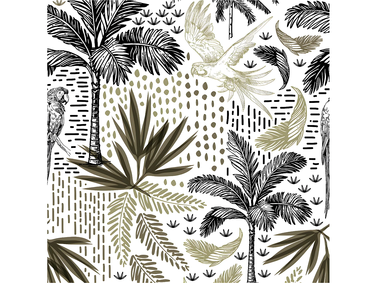 Parure de lit 2 Personnes 240 x 220 cm Housse de couette avec 2 taies Imprimé Cuba