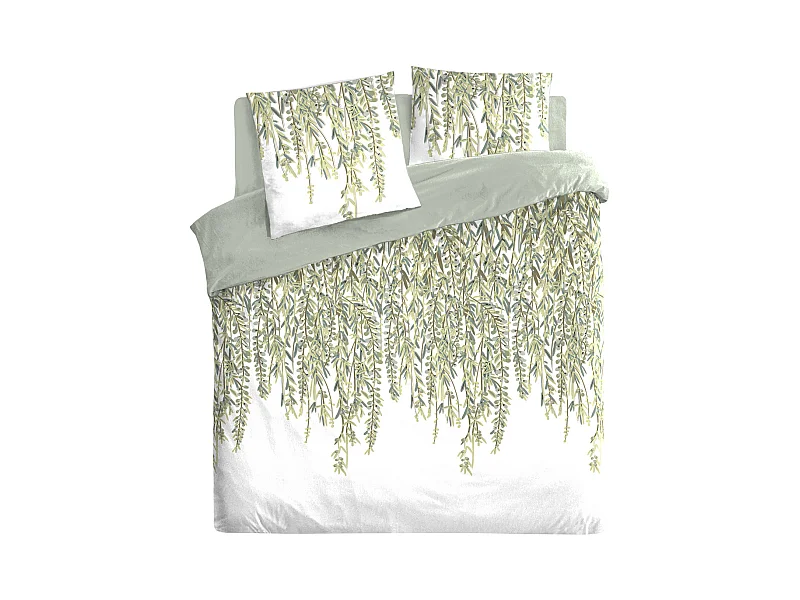 Parure de lit 2 Personnes 240 x 220 cm Housse de couette avec 2 taies Imprimé Misore