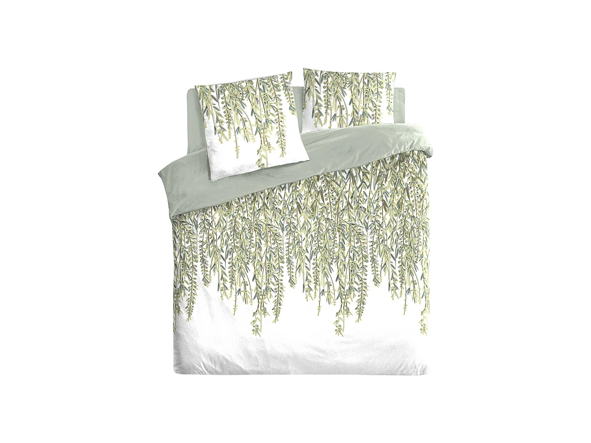 Parure de lit 2 Personnes 240 x 220 cm Housse de couette avec 2 taies Imprimé Misore