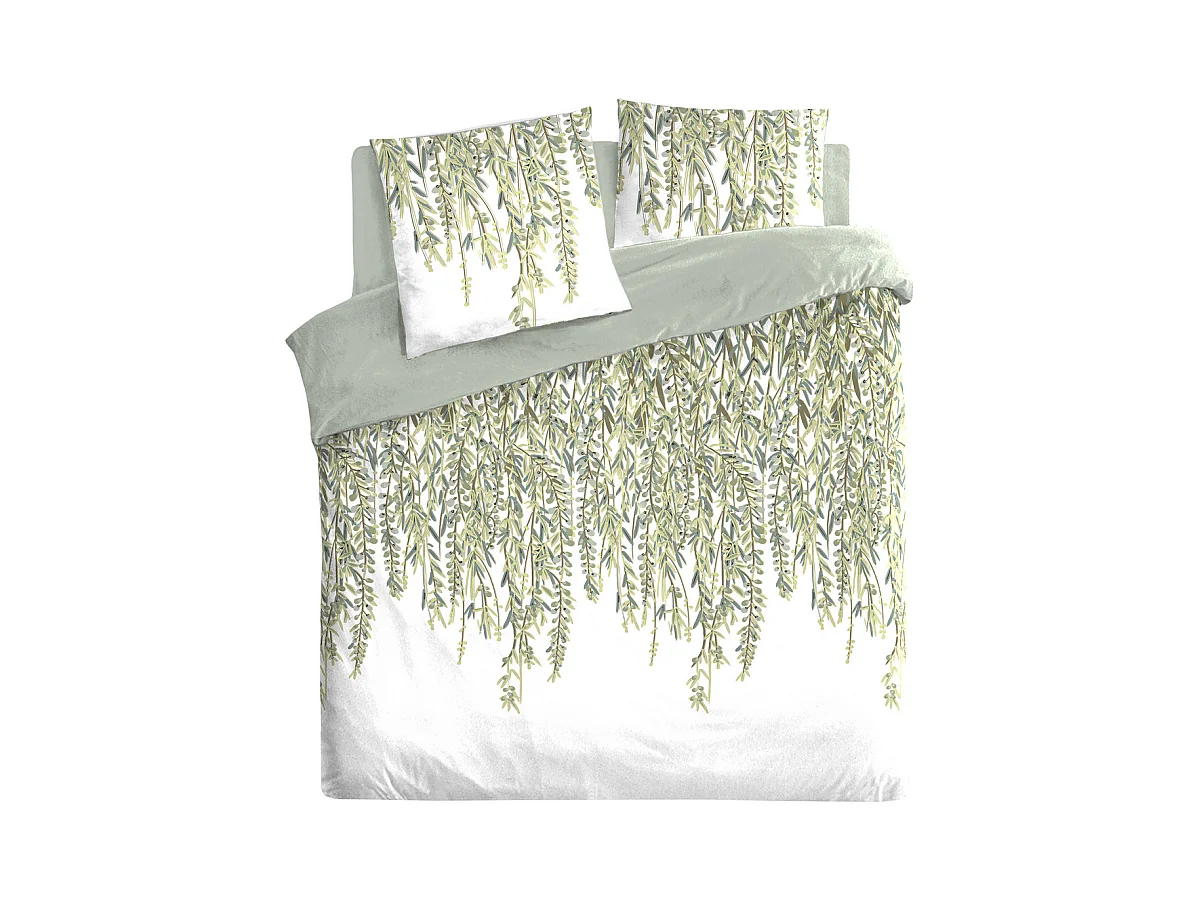 Parure de lit 2 Personnes 240 x 220 cm Housse de couette avec 2 taies Imprimé Misore