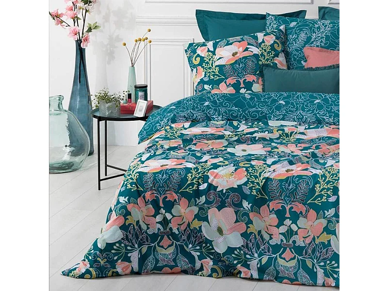 Parure de Lit 3 Pièces "Amelia" 240x220cm Vert