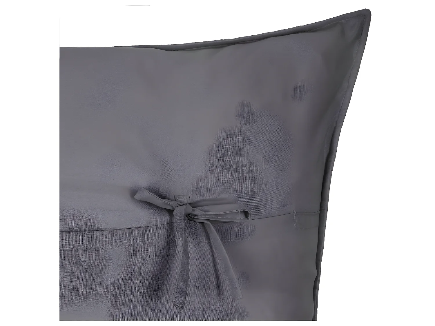 Dessus de lit Gris foncé motif tresse 240 x 260 cm avec 2 Taies