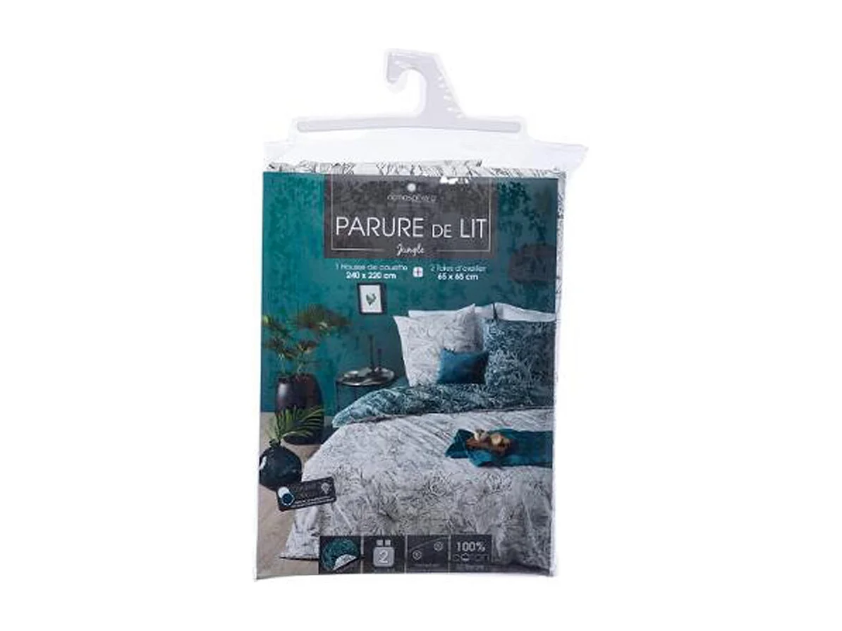 Wendebettwäsche "Dschungel" 240 x 220 cm