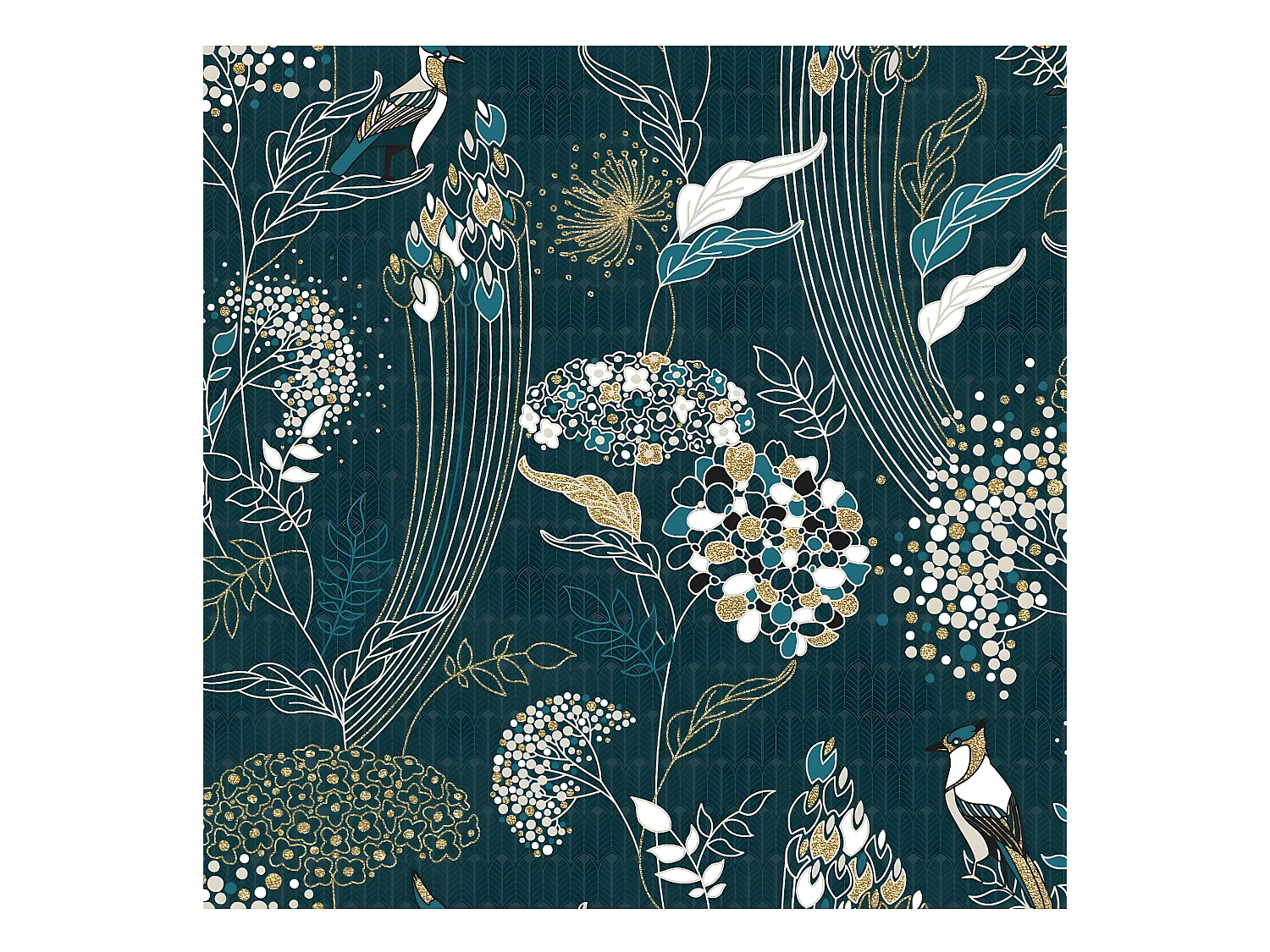 Parure de lit 2 Personnes 240 x 220 cm Housse de couette avec 2 taies Imprimé Art D Paon