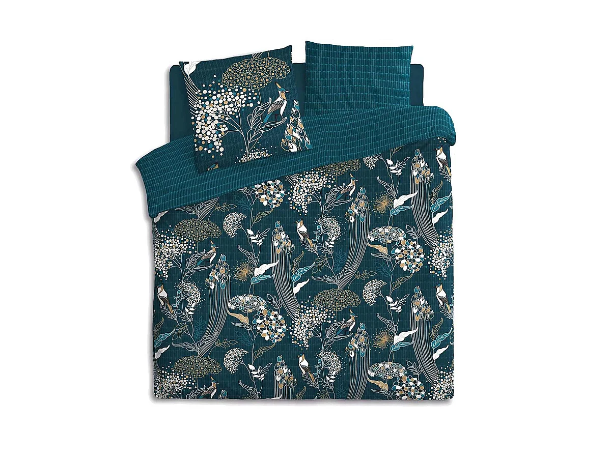 Tropische Kunst Pauwenprint 2-Persoons Beddengoed Set 240 x 220 cm met 2 Kussenslopen