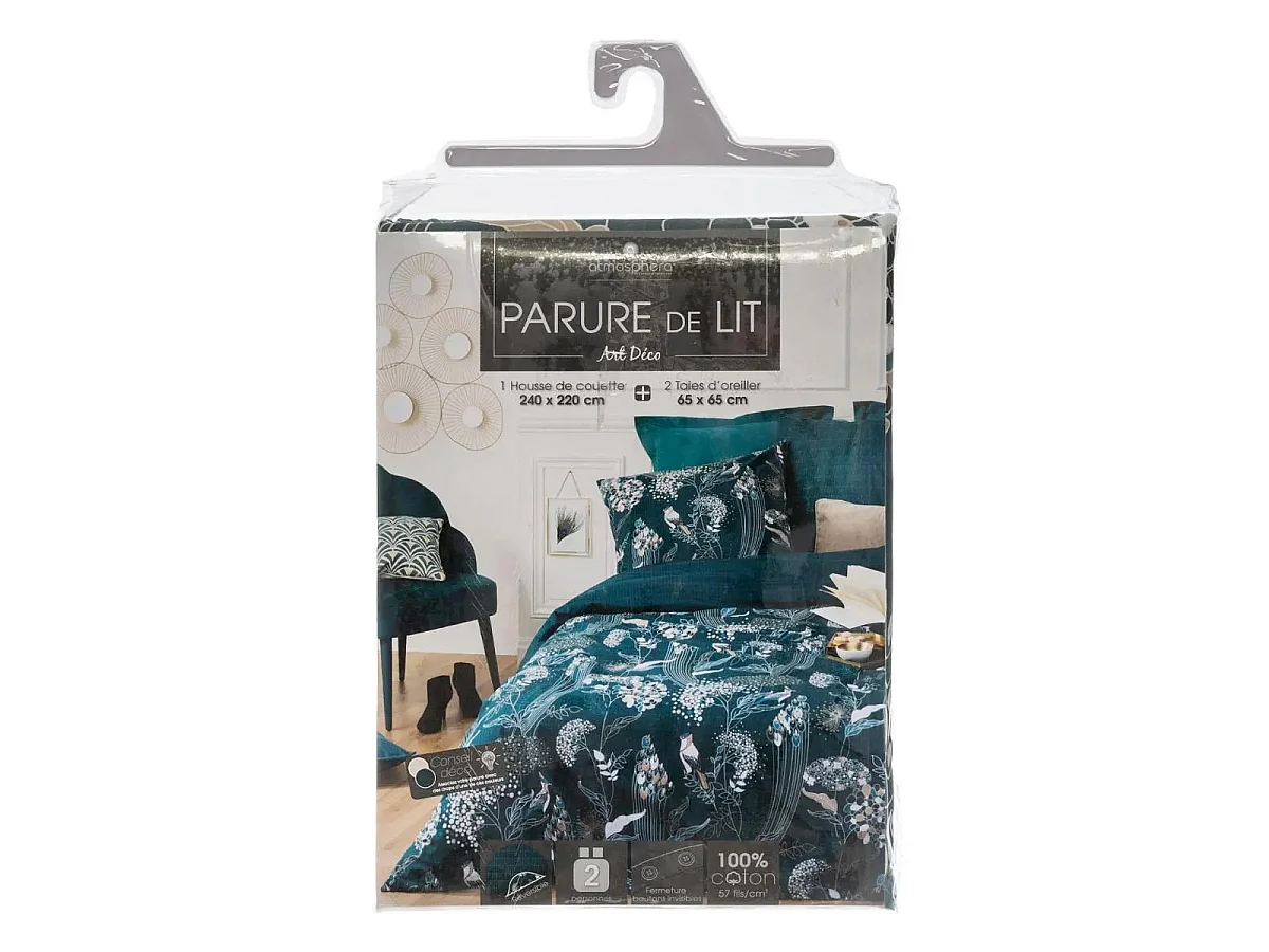 Tropische Kunst Pauwenprint 2-Persoons Beddengoed Set 240 x 220 cm met 2 Kussenslopen