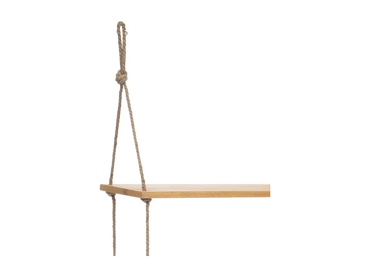 Étagère murale en Bois et Corde 60 x 105 cm