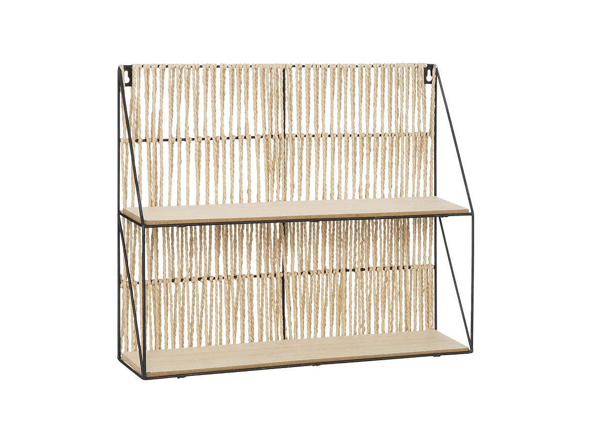 Étagère murale en Métal et Bois 48 x 40 cm