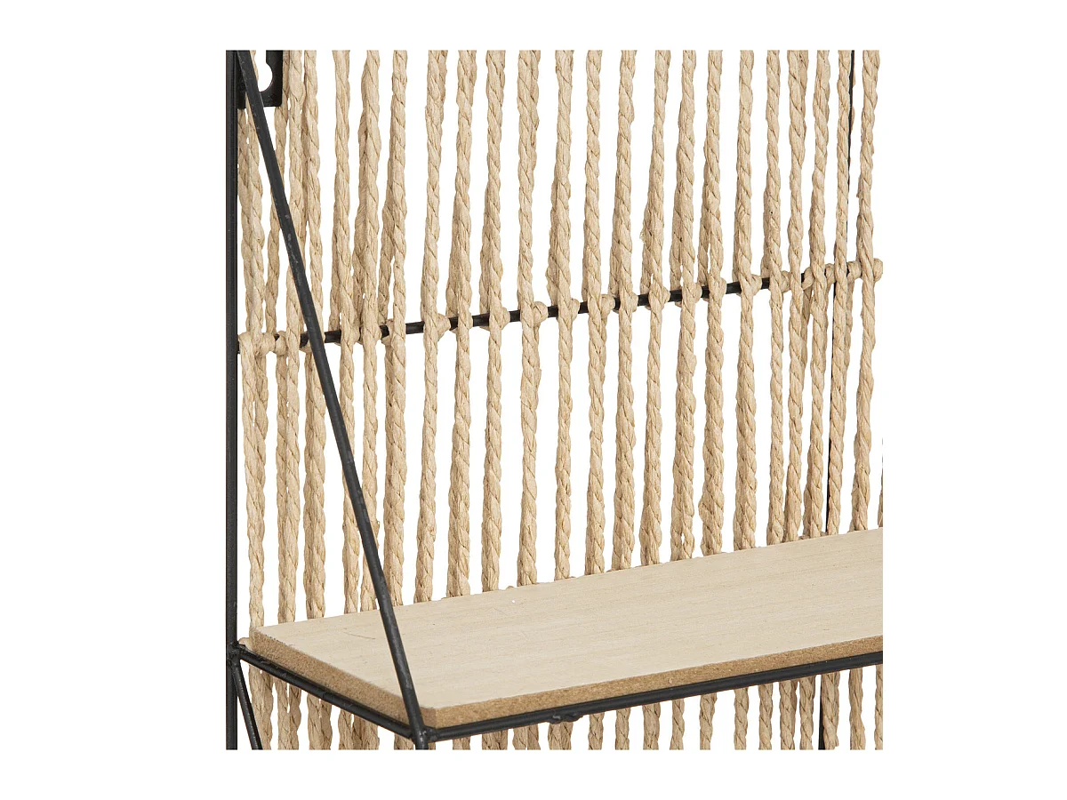 Étagère murale en Métal et Bois 48 x 40 cm