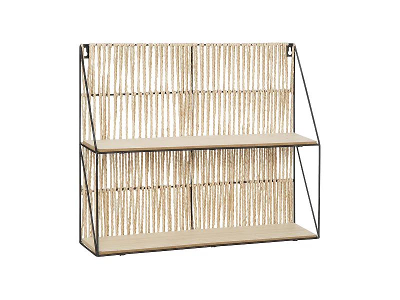 Étagère murale en Métal et Bois 48 x 40 cm