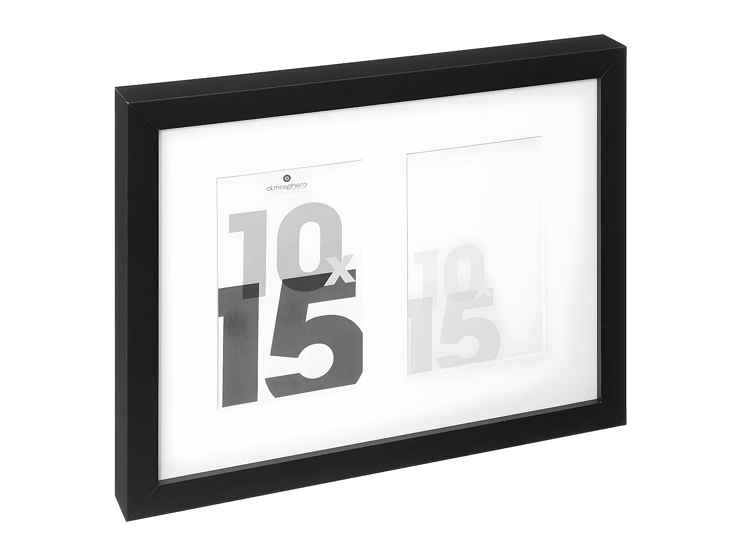 Pêle-mêle Multivues 2 photos en Bois et Verre 24.8 x 31.8 cm