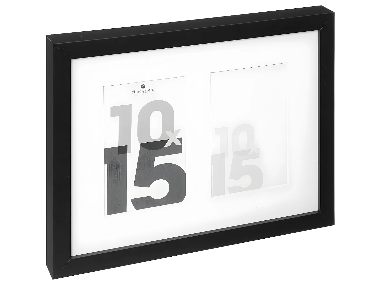 Pêle-mêle Multivues 2 photos en Bois et Verre 24.8 x 31.8 cm