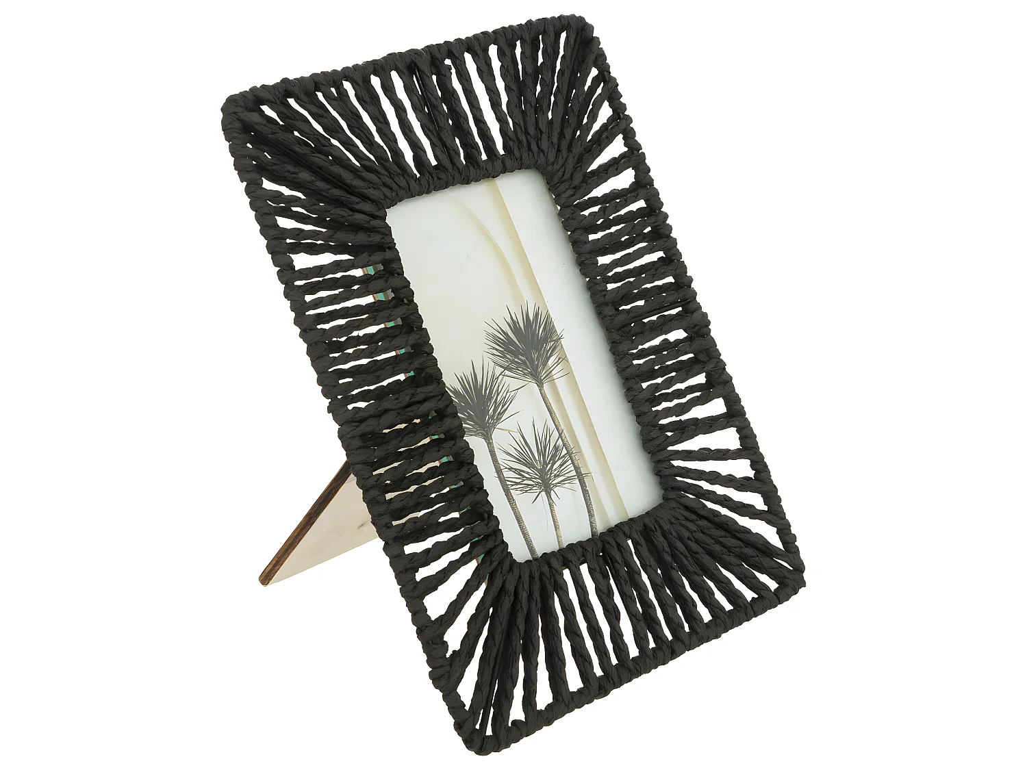 Cadre photo à poser en Métal Noir et Verre pour Photo 10 x 15 cm