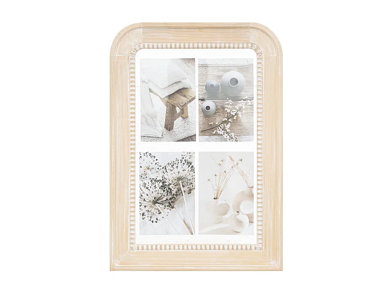 Pêle-mêle Multivues 4 photos en Bois et Verre 31 x 44 cm