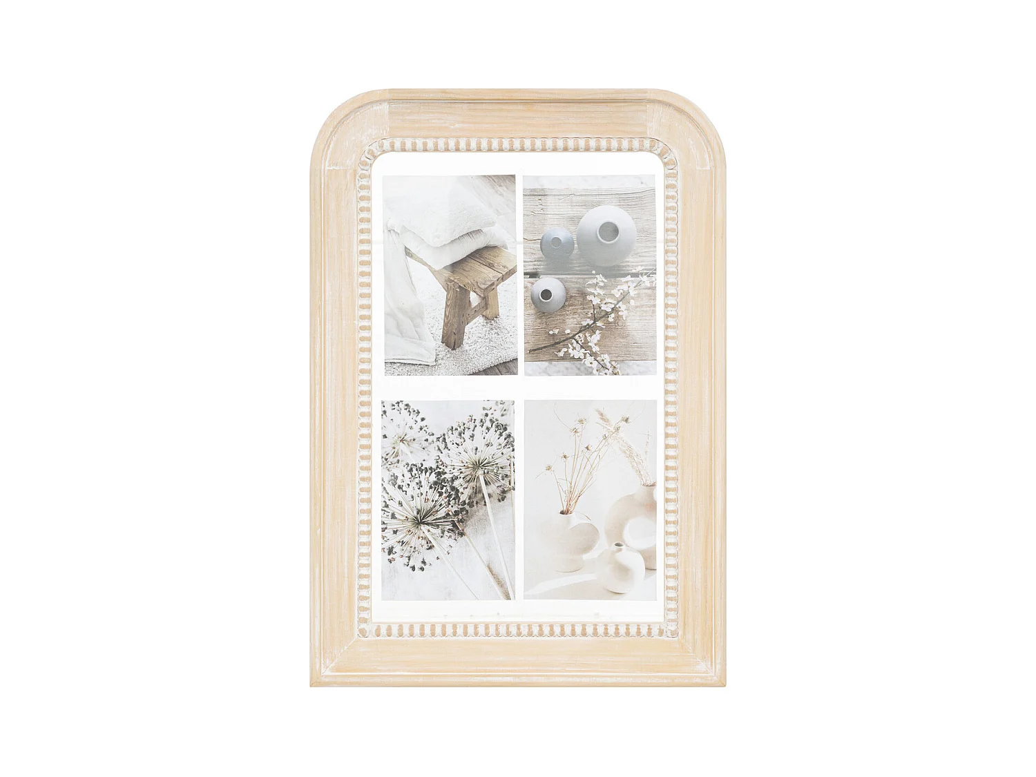 Pêle-mêle Multivues 4 photos en Bois et Verre 31 x 44 cm