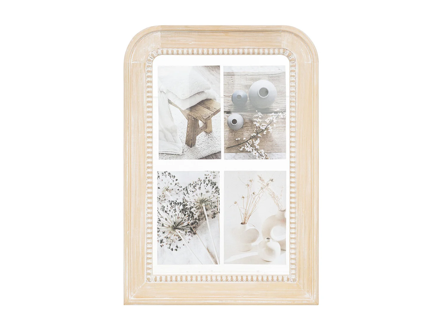 Pêle-mêle Multivues 4 photos en Bois et Verre 31 x 44 cm