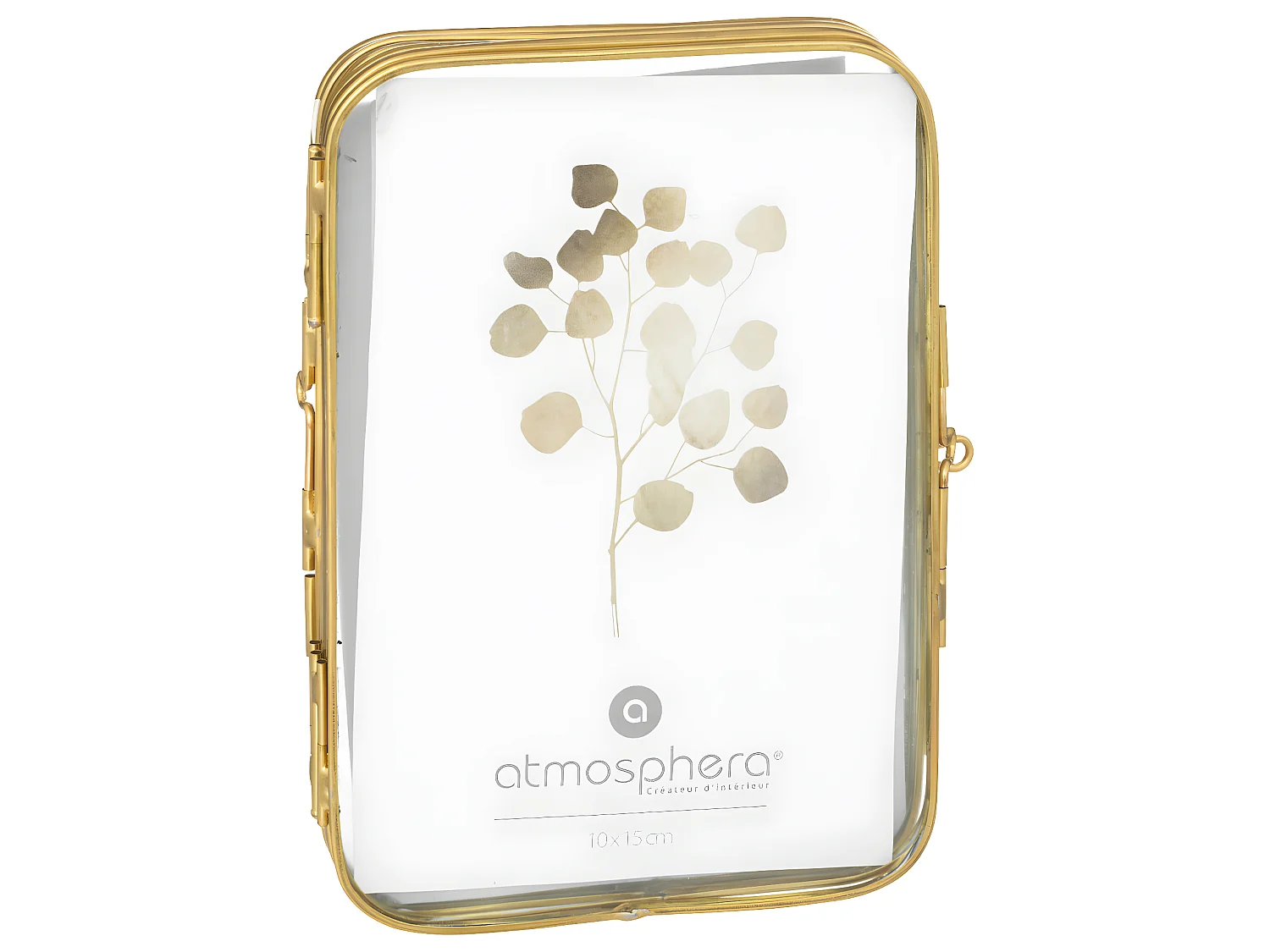 Pêle-mêle Multivues 3 Photos en Métal Doré et Verre