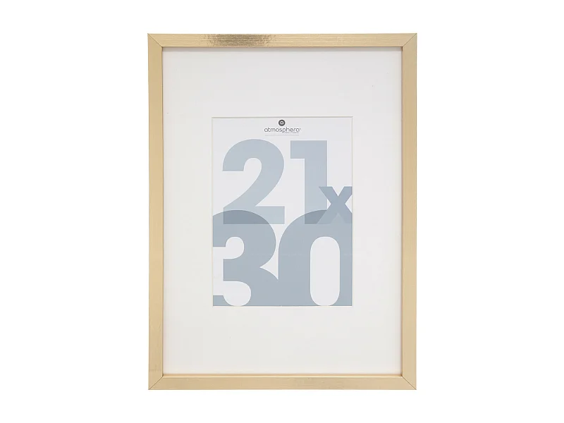 Cadre photo en Bois Doré pour Photo 21 x 30 cm