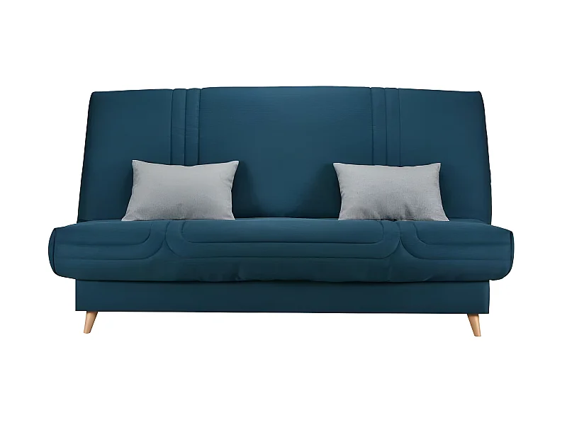 Schlafsofa BULTEX MONA 3-Sitzer Stoff Blau Hergestellt in Frankreich