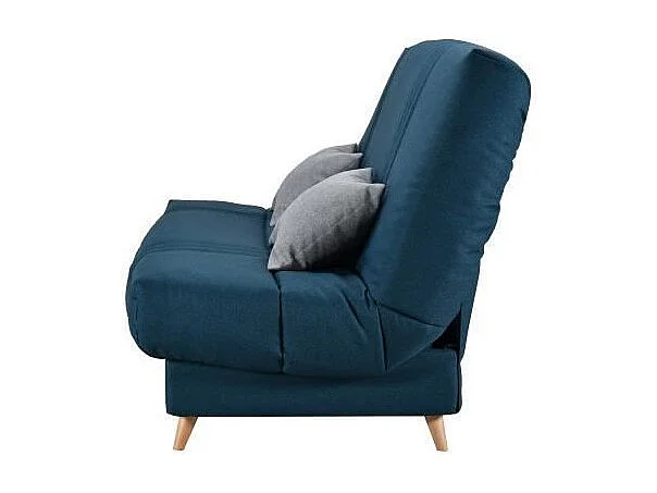 BULTEX Clic clac MONA 3 places - Tissu Bleu - L 192 x P 95 x H 101