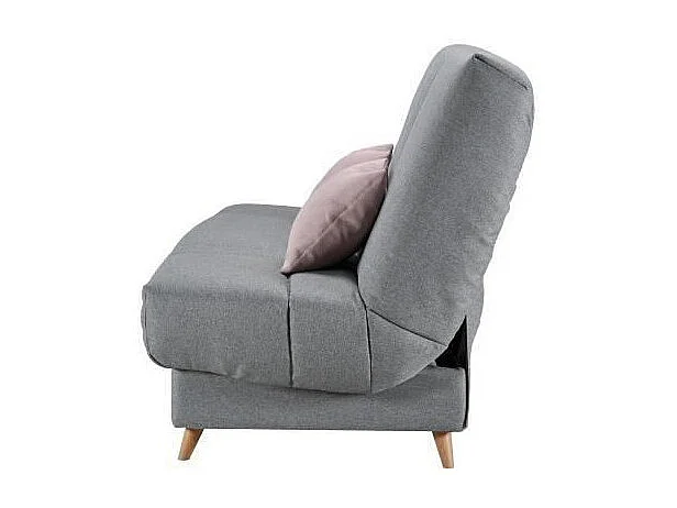 BULTEX Clic clac MONA 3 places - Tissu gris - L 192 x P 95 x H 101