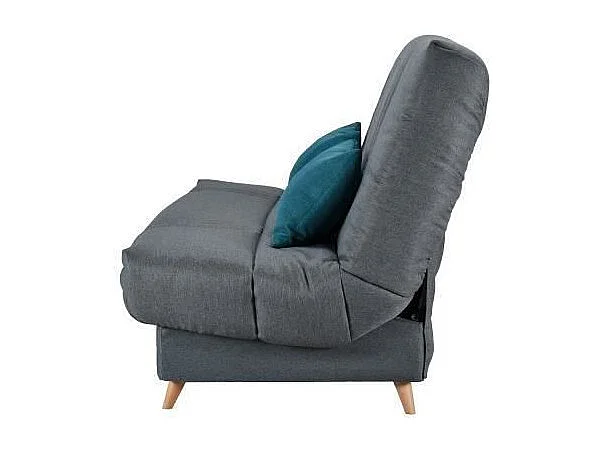 BULTEX Clic clac MONA 3 places - Tissu anthracite - L 192 x P 95 x H 101