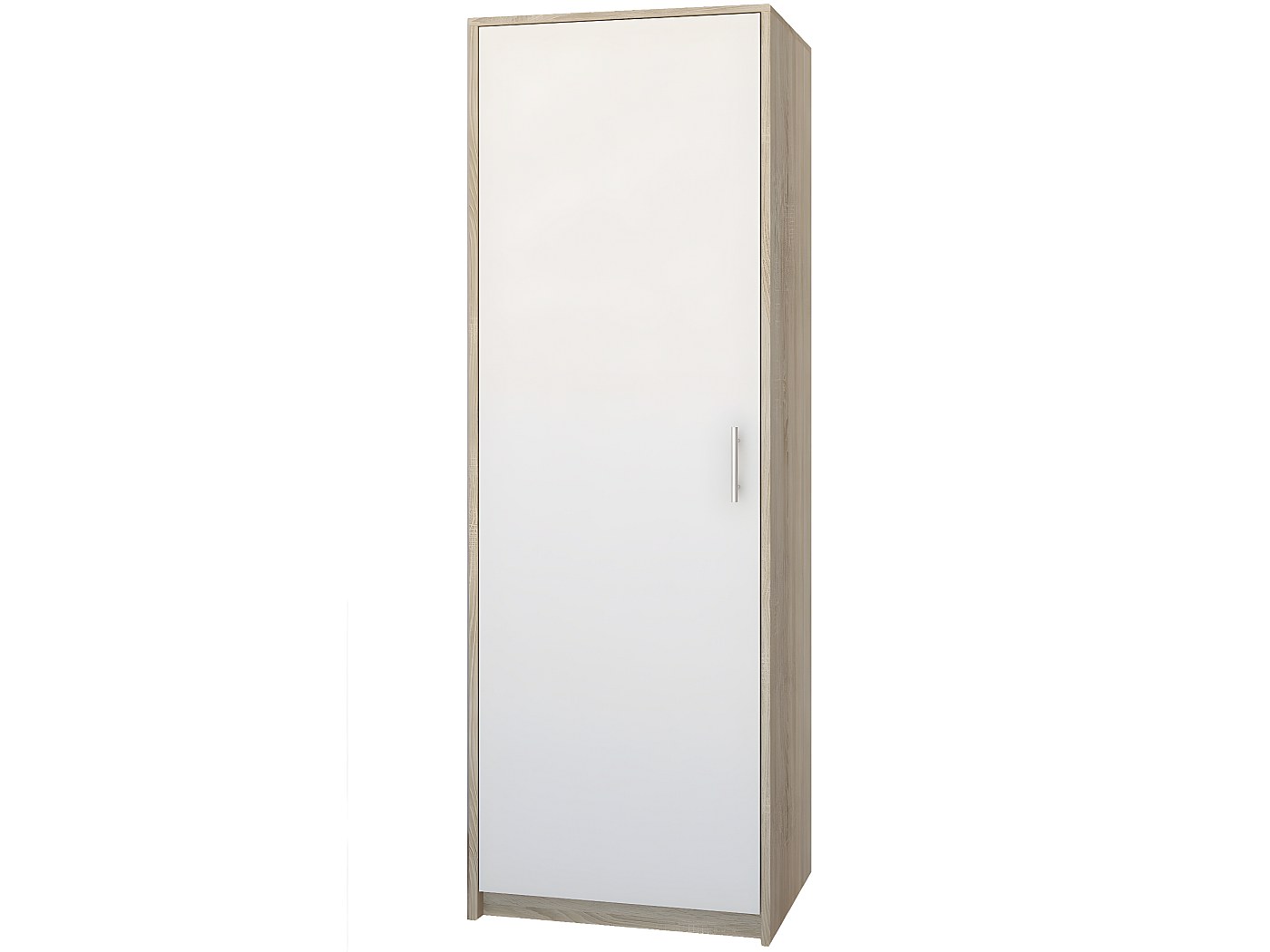 Guardaroba grande Braiola, Mobile camera da letto, Cabina armadio portabiti, Armadio appendiabiti, 60x45 h205 cm, Bianco