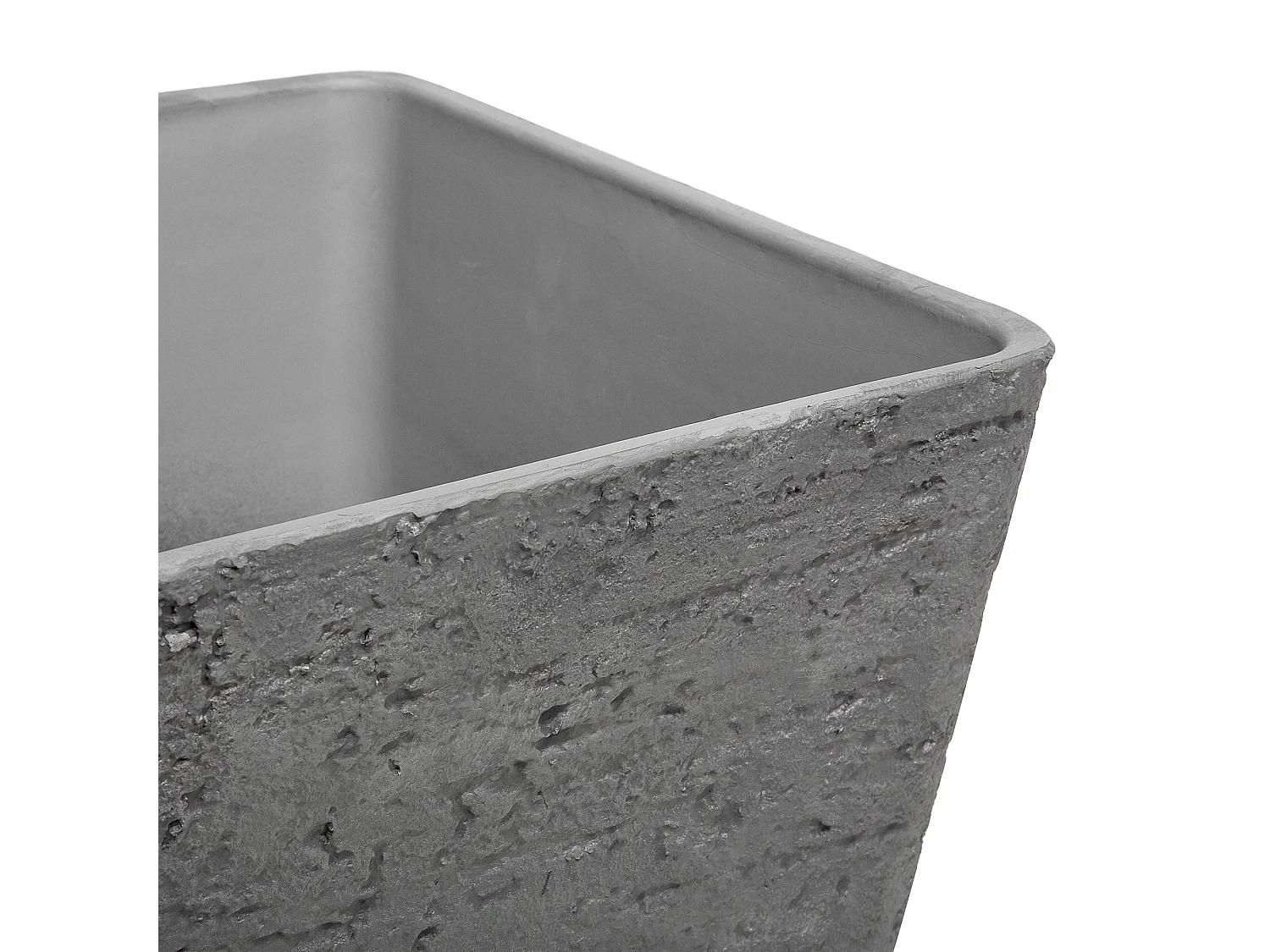 Set mit 2 Blumentöpfen DELOS Stein 39 cm Grau