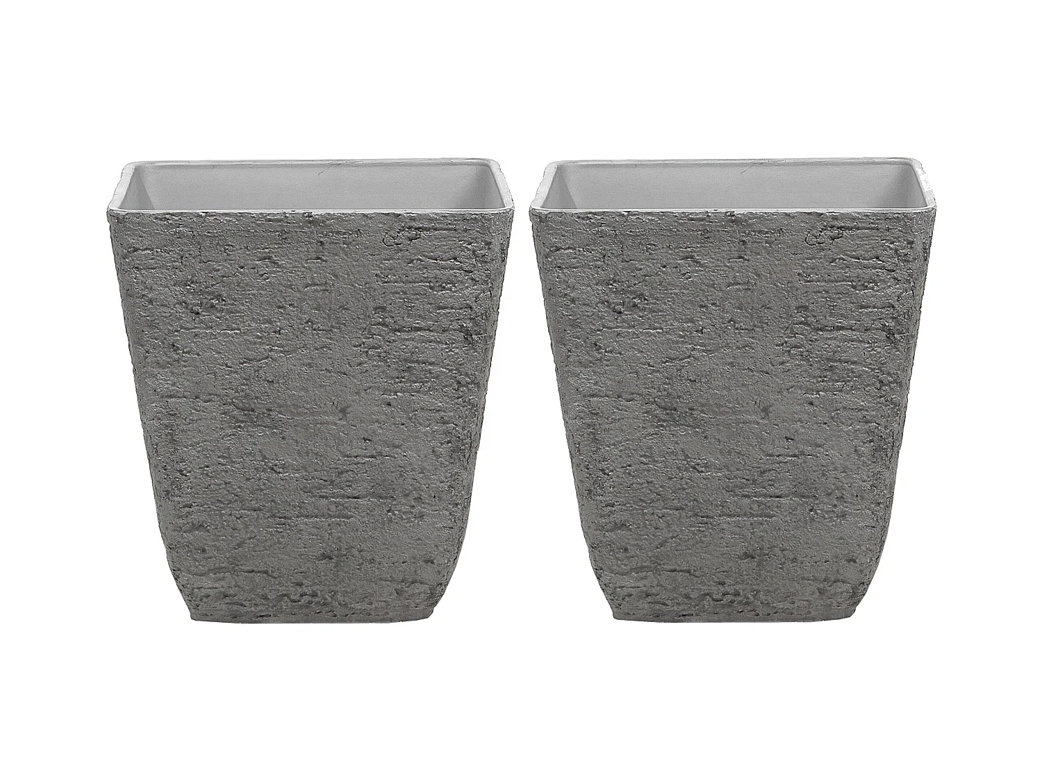 Lot de 2 pots de fleurs DELOS 49 cm Gris