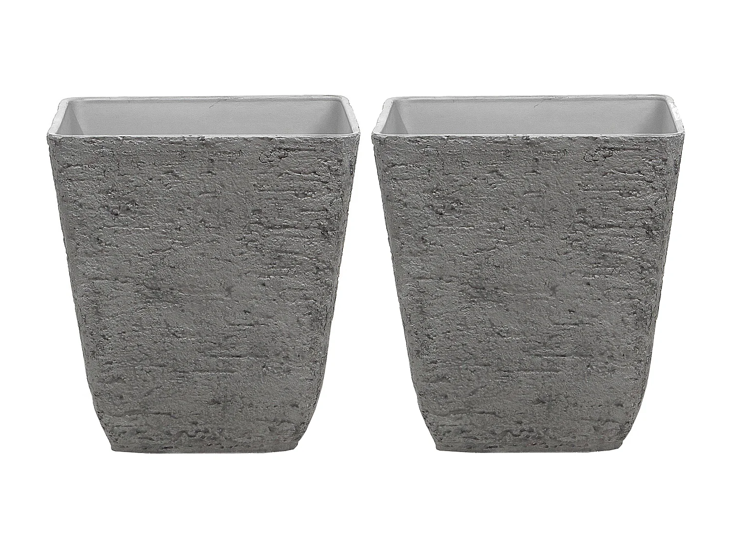 Lot de 2 pots de fleurs DELOS 49 cm Gris