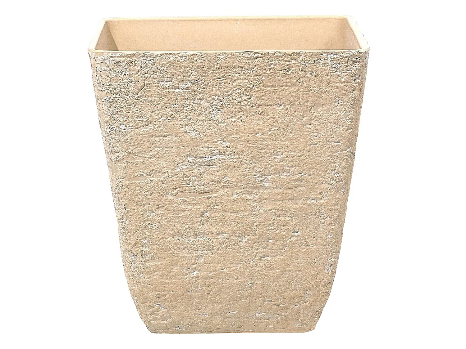 Set van 2 bloempotten DELOS Steen 49 cm Beige