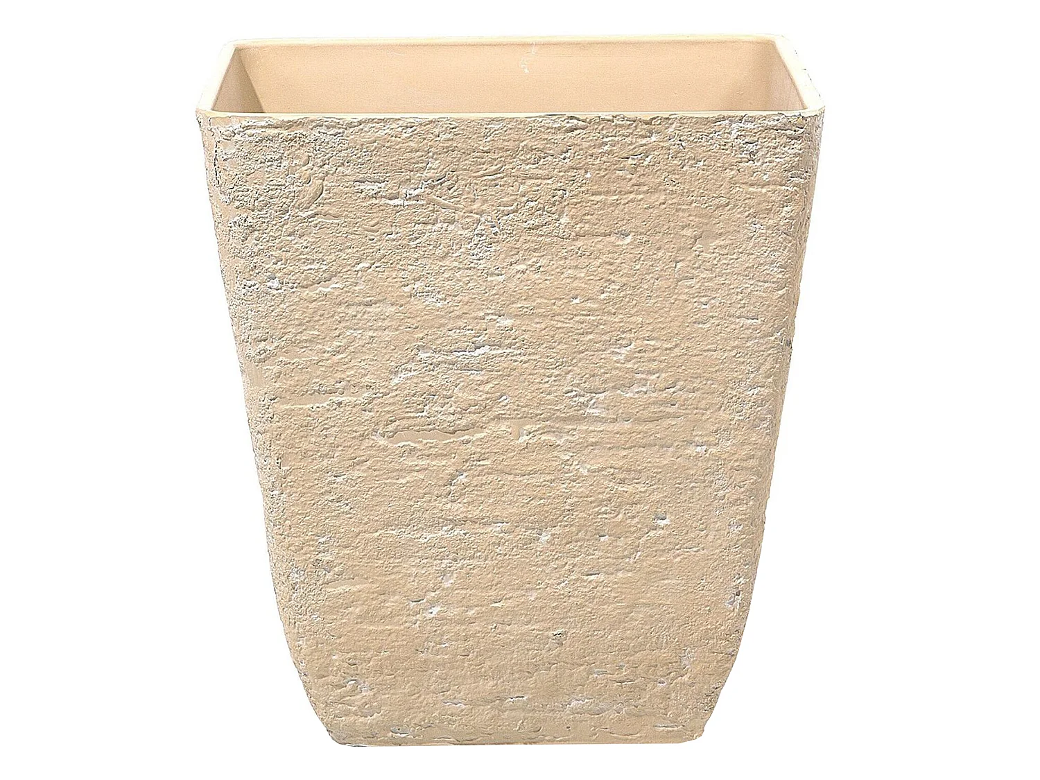 Set van 2 bloempotten DELOS Steen 49 cm Beige