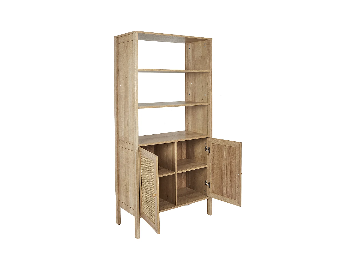 Buffet 2 Portes en Bois "Bali" 163cm Naturel