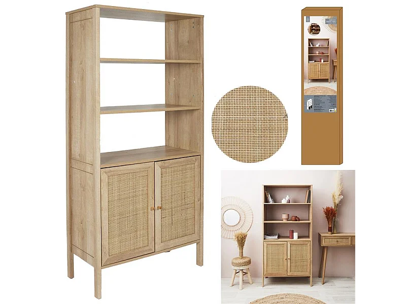 Buffet Bali 3 Portes Beige