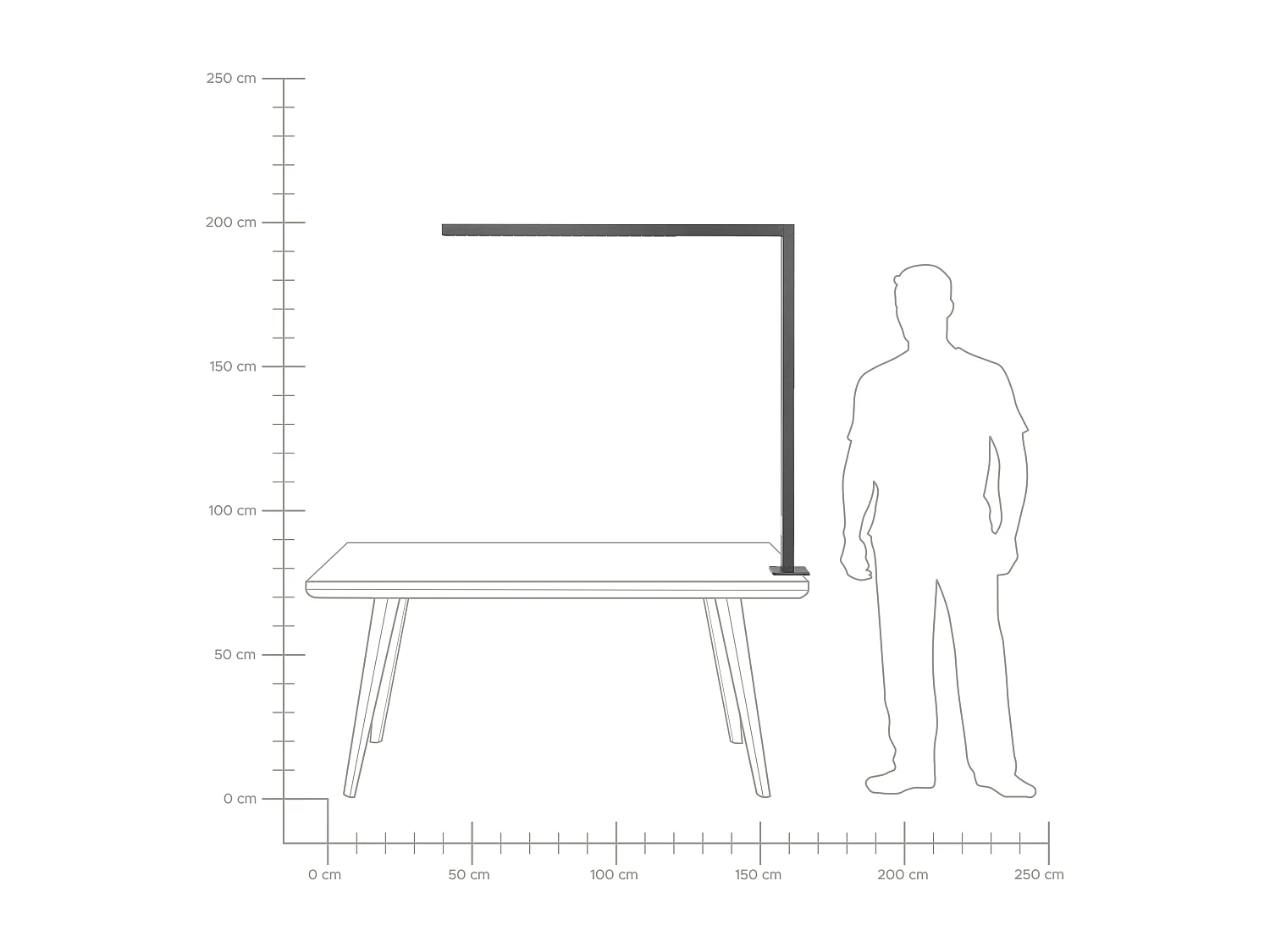 LED vastklembare bureaulamp OCTANT Met bewegingssensor Metaal Zwart