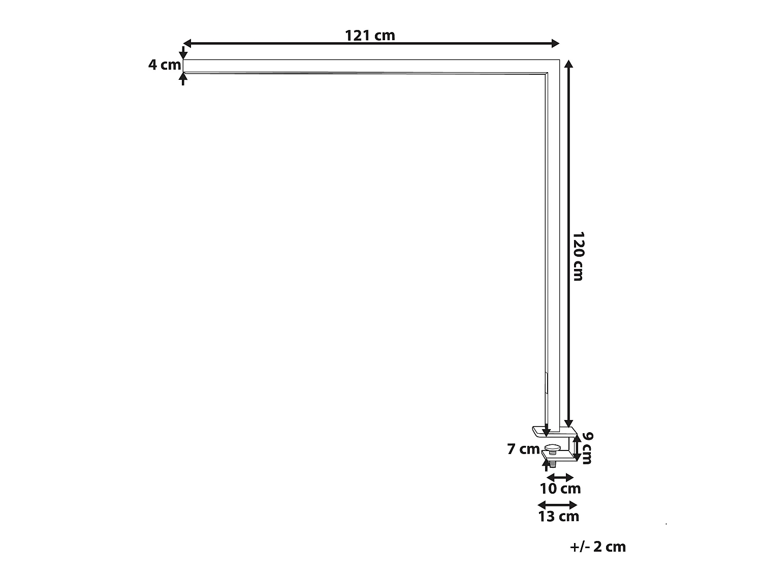Lampe de bureau LED à pince OCTANT Avec détecteur de mouvement Métal Noir