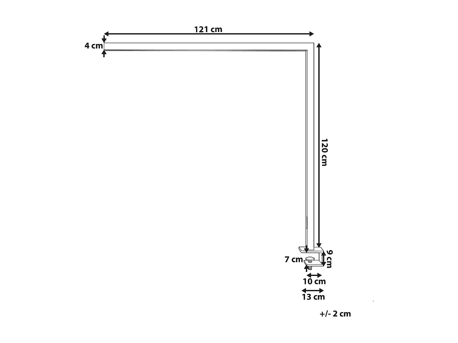 Lampe de bureau LED à pince OCTANT Avec détecteur de mouvement Métal Blanc
