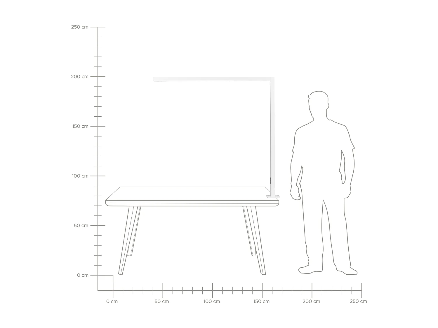 Lampe de bureau LED à pince OCTANT Avec détecteur de mouvement Métal Blanc