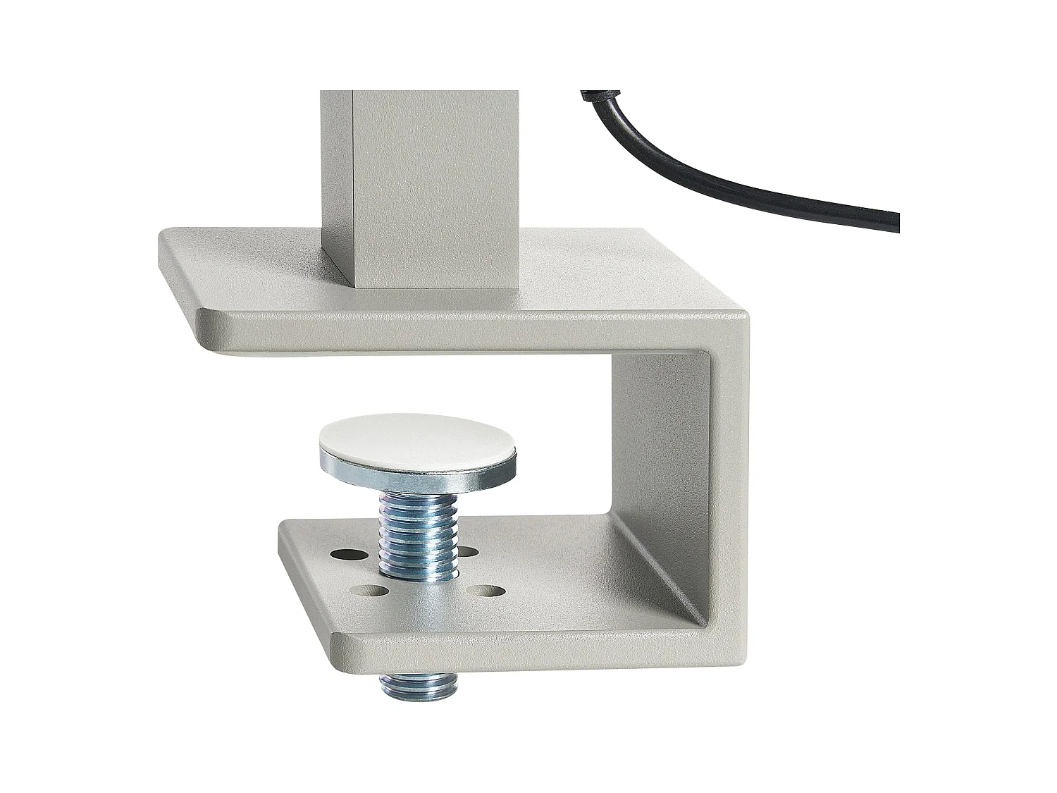 Lámpara LED de escritorio con abrazadera VOLANS con regulador de intensidad Metal Plateado