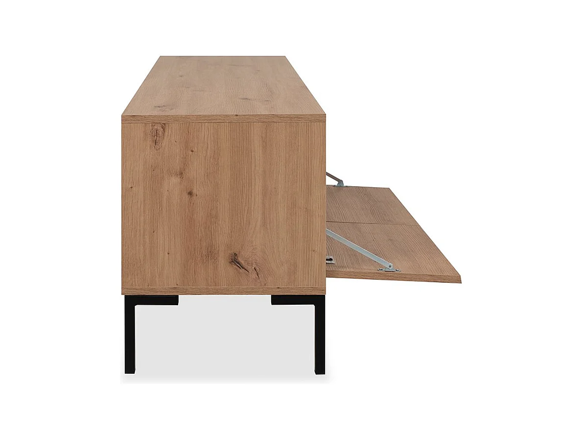 Mueble de TV con 2 abatibles y 2 nichos de 150 cm - Plock