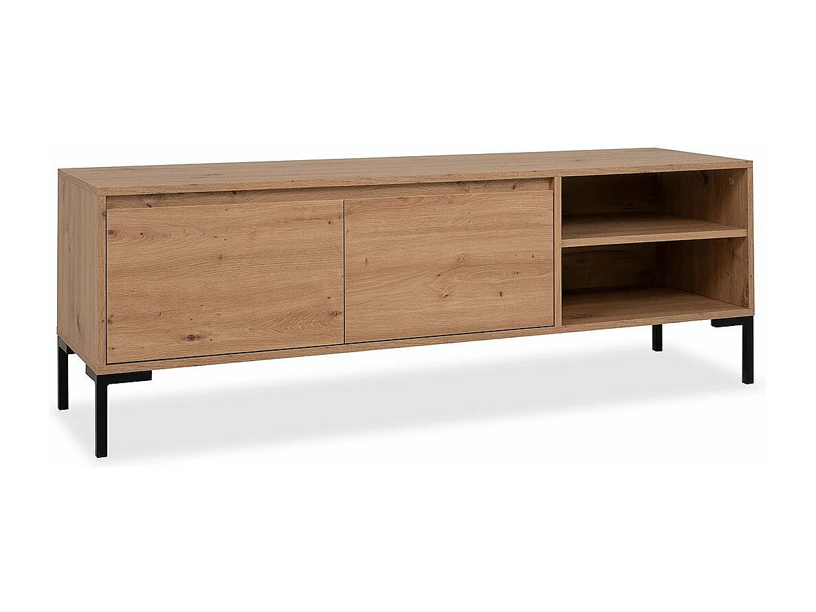 Meuble TV 2 Abattants 2 Niches L150 cm - PLOCK